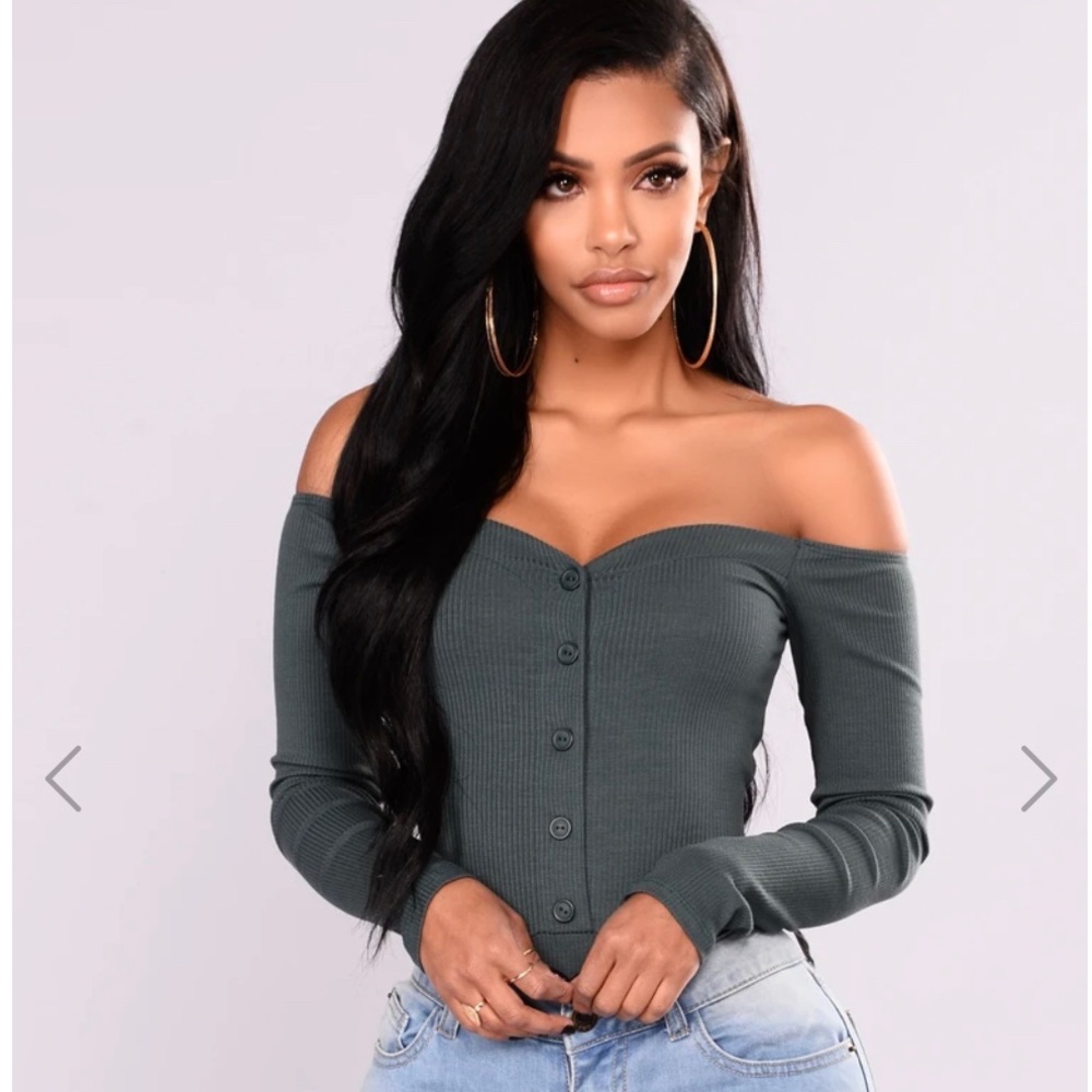 Fool in Love Off Shoulder Bodysuit